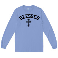 Colony Blue blessed christian christianity Long Sleeve Tee - artisFamous