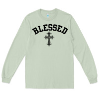 Matcha blessed christian christianity Long Sleeve Tee - artisFamous