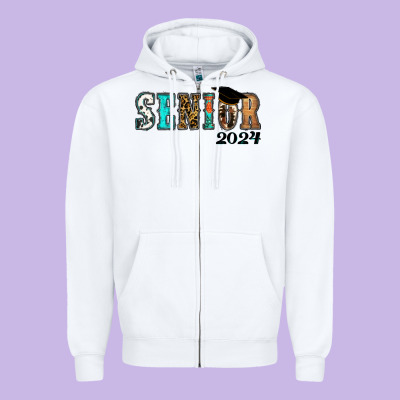 Western Senior 2024 Zipper Hoodie Designed By Ranaportraitstore