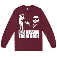 Burgundy blues brothers belushi Long Sleeve Tee - artisFamous