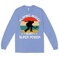 Colony Blue bocce super power boules sports Long Sleeve Tee - artisFamous