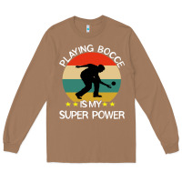 Toasted Coconut bocce super power boules sports Long Sleeve Tee - artisFamous