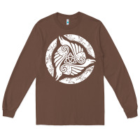 Chestnut celtic trinity knot crow spiritual mandala Long Sleeve Tee - artisFamous