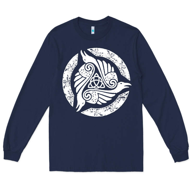 Celtic Trinity Knot Crow Spiritual Mandala Long Sleeve Tee by artisFamous | Teevron
