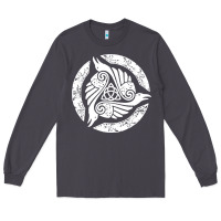 Smoke celtic trinity knot crow spiritual mandala Long Sleeve Tee - artisFamous