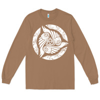 Toasted Coconut celtic trinity knot crow spiritual mandala Long Sleeve Tee - artisFamous