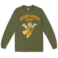 Army Green yabba dabba doo Long Sleeve Tee - artisFamous