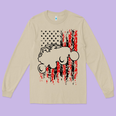 Usa Utv Rzr Racing Long Sleeve Tee Designed By Artisfamous