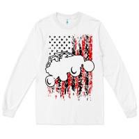 White usa utv rzr racing Long Sleeve Tee - artisFamous
