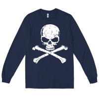 Navy pirates adults pirates skull crossbones beard Long Sleeve Tee - artisFamous