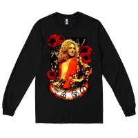 Black vintage image robert plant Long Sleeve Tee - artisFamous