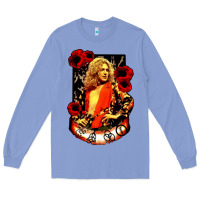 Colony Blue vintage image robert plant Long Sleeve Tee - artisFamous