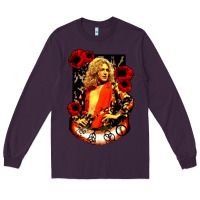 Plum vintage image robert plant Long Sleeve Tee - artisFamous