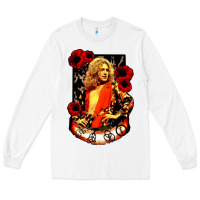White vintage image robert plant Long Sleeve Tee - artisFamous