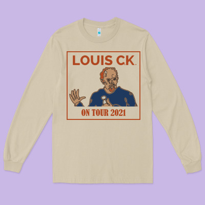 Louis C.k. Long Sleeve Tee Designed By Artisfamous
