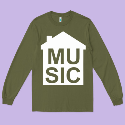 House Music Long Sleeve Tee Designed By Artisfamous