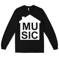 Black house music Long Sleeve Tee - artisFamous
