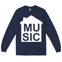 Navy house music Long Sleeve Tee - artisFamous