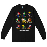Black mariokart Long Sleeve Tee - artisFamous