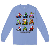 Colony Blue mariokart Long Sleeve Tee - artisFamous