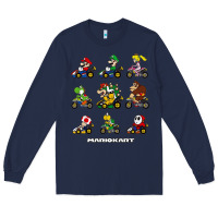 Navy mariokart Long Sleeve Tee - artisFamous