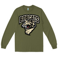 Army Green bismarck bobcats Long Sleeve Tee - artisFamous