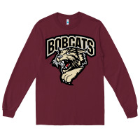 Burgundy bismarck bobcats Long Sleeve Tee - artisFamous