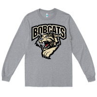 Heather Grey bismarck bobcats Long Sleeve Tee - artisFamous