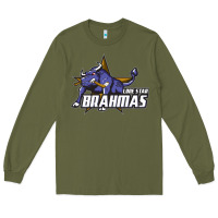 Army Green lone star brahmas Long Sleeve Tee - artisFamous