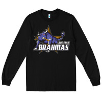 Black lone star brahmas Long Sleeve Tee - artisFamous
