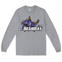 Heather Grey lone star brahmas Long Sleeve Tee - artisFamous