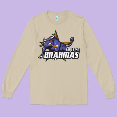 Lone Star Brahmas Long Sleeve Tee Designed By Artisfamous