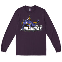 Plum lone star brahmas Long Sleeve Tee - artisFamous