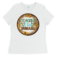White teacher of tiny earrings Ladies Tee - BundleAndBundleShop