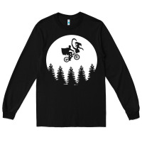 Black xenomorph phone home funny Long Sleeve Tee - artisFamous