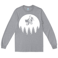 Heather Grey xenomorph phone home funny Long Sleeve Tee - artisFamous