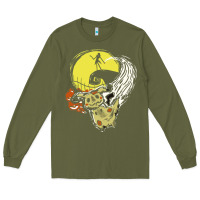 Army Green mimikyu nightmare before Long Sleeve Tee - artisFamous