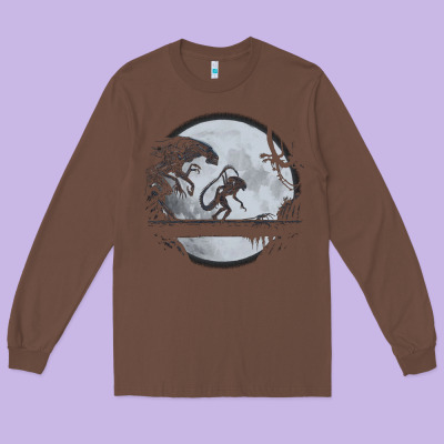 Alien Mata Long Sleeve Tee Designed By Artisfamous