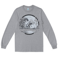 Heather Grey alien mata Long Sleeve Tee - artisFamous