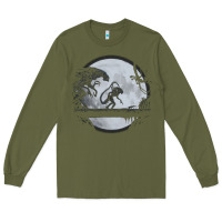 Army Green alien mata Long Sleeve Tee - artisFamous