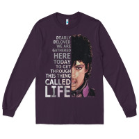 Plum dearly beloved we are gathered here Long Sleeve Tee - artisFamous