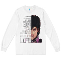 White dearly beloved we are gathered here Long Sleeve Tee - artisFamous