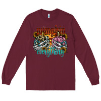 Burgundy Pumpkin Everything Long Sleeve Tee - CowhideDigitalArt
