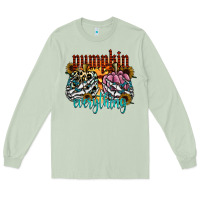 Matcha Pumpkin Everything Long Sleeve Tee - CowhideDigitalArt