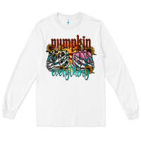 White Pumpkin Everything Long Sleeve Tee - CowhideDigitalArt