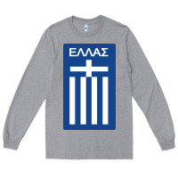 Heather Grey greece national football Long Sleeve Tee - artisFamous