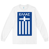 White greece national football Long Sleeve Tee - artisFamous