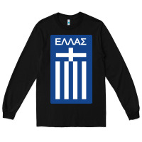 Black greece national football Long Sleeve Tee - artisFamous