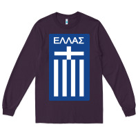 Plum greece national football Long Sleeve Tee - artisFamous