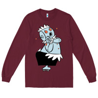 Burgundy The Jetsons funny robot cartoon Long Sleeve Tee - artisFamous